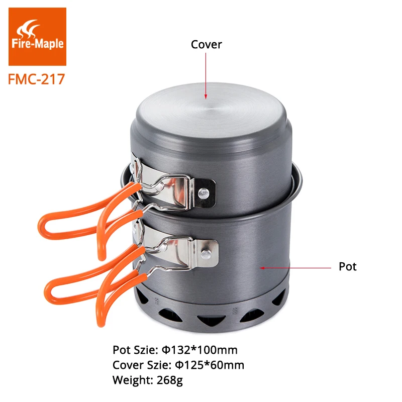Camping Cooking Pot Set - 파이어 메이플 캠핑 조리기구 세트, 휴대용
