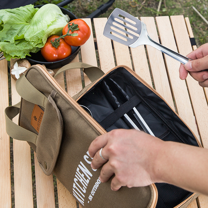 Camping Cooking And Cutlery Set - 8pcs 캠핑 주방 조리기구 세트 휴대용