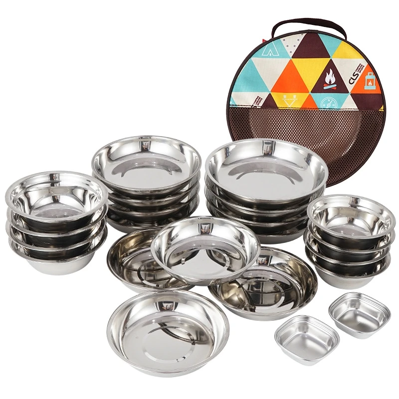 Camping Cooking Dining Set - 캠핑 요리 휴대용 다이닝 플레이트 세트,