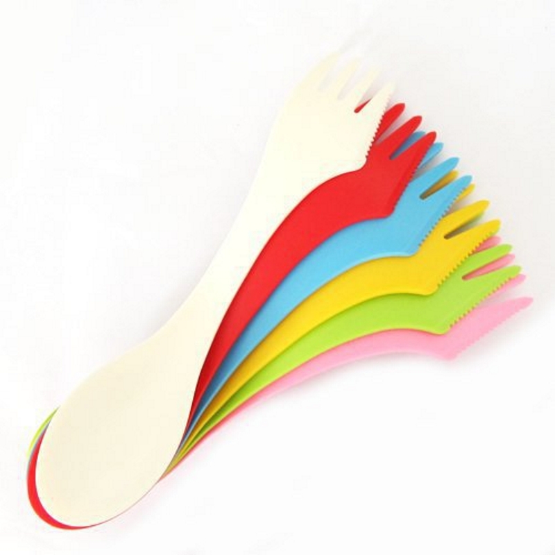Camping Cooking And Cutlery Set - 6PCS 3-in-1 캠핑 식기 세트 -
