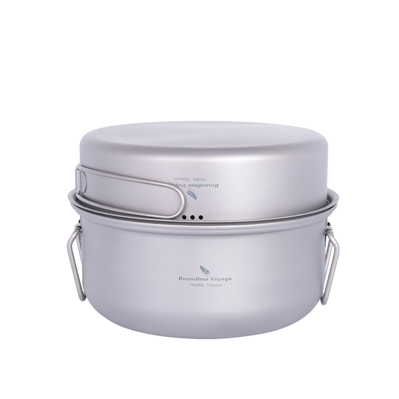 Camping Cooking Pot Set - 바운드리스 보이저 티타늄 스티머 아웃도어 캠핑