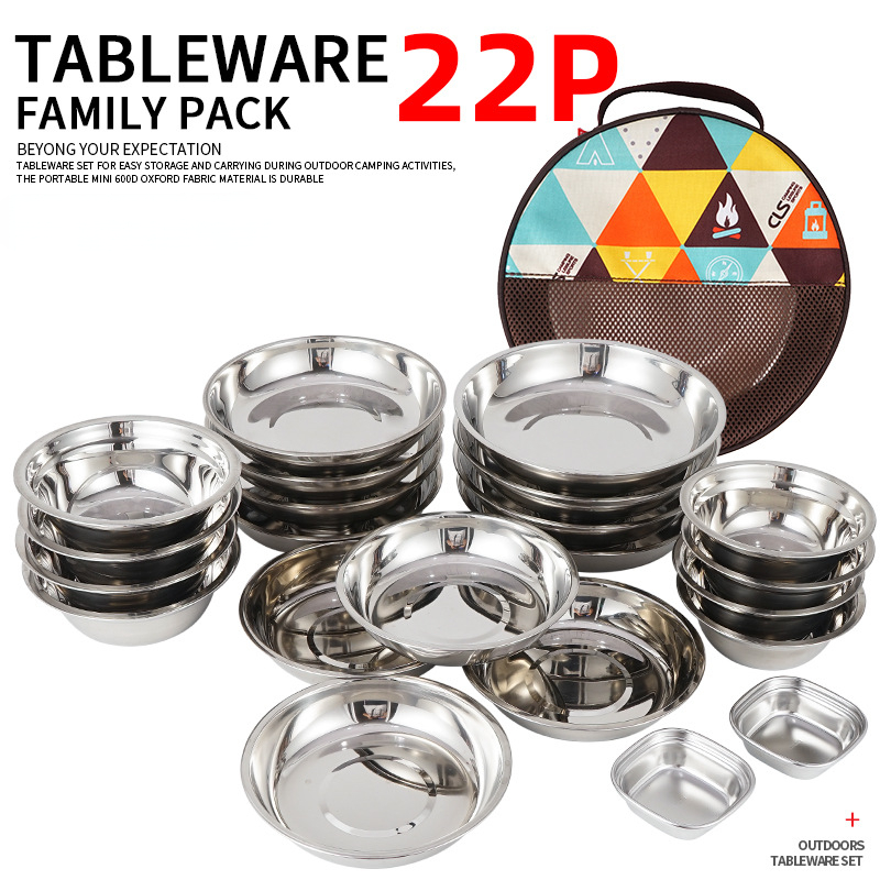 Camping Cooking Dining Set - 새로운 캠프 요리 휴대용 식사 접시