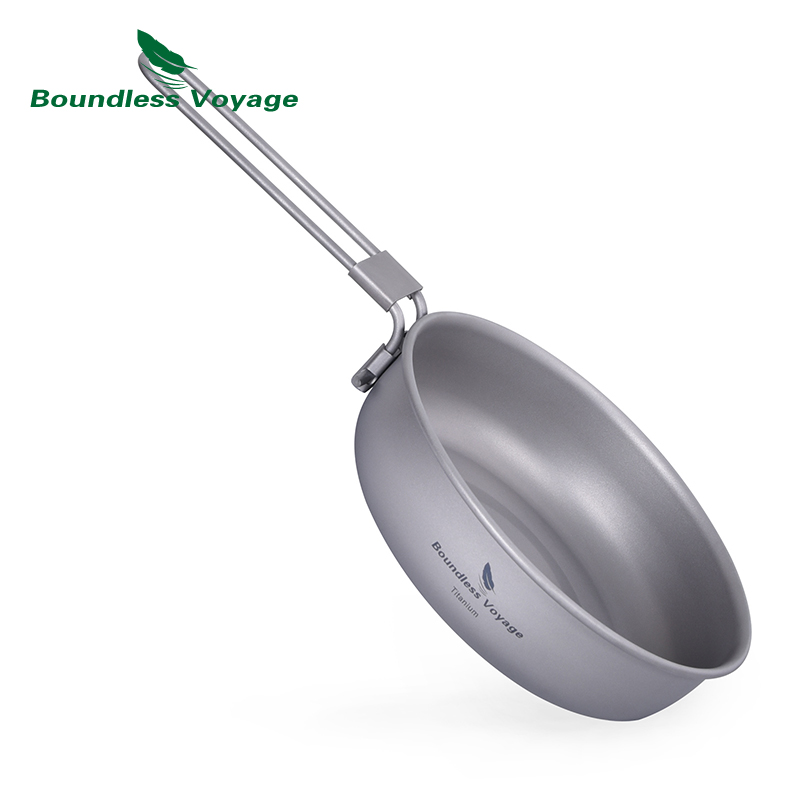Camping Cooking Range - 무한 항해 접이식 손잡이가있는 초경량 티타늄