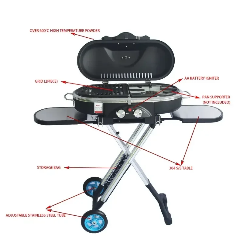 Camping Cooking Range - 야외 실내 가스레인지 캠핑 그릴 3.0KW