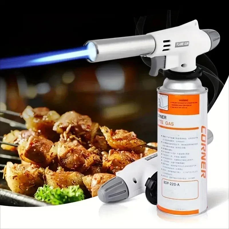 Camping Cooking Torch - 휴대용 불꽃 총 캠핑 바베큐 디저트,