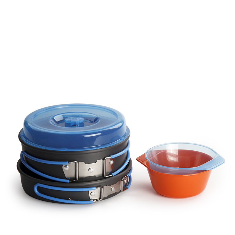 Camping Cooking Pot Set - 캠핑 조리기구 배낭 냄비 팬 그릇