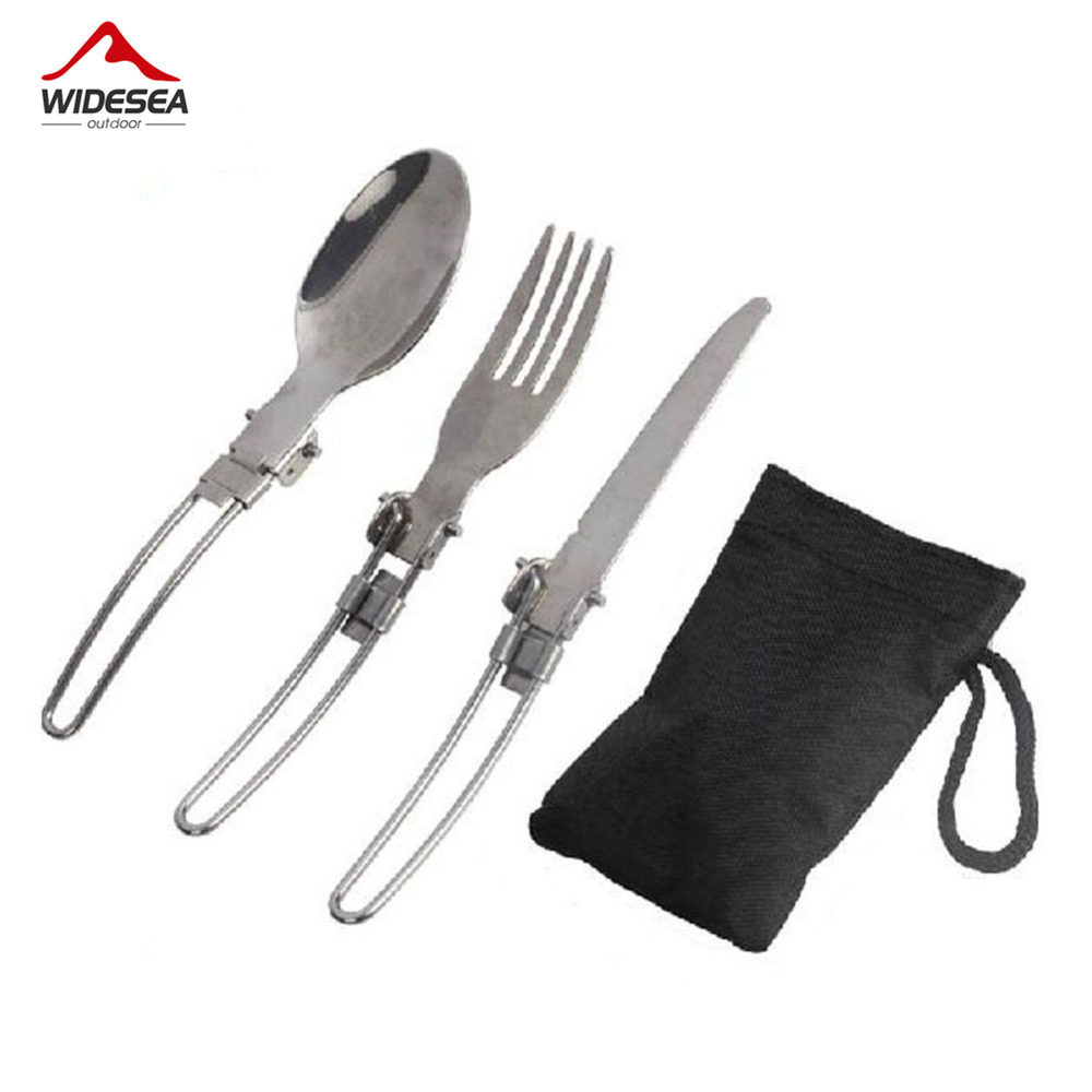 Camping Cooking And Cutlery Set - 3 개 1 세트 휴대용 야외