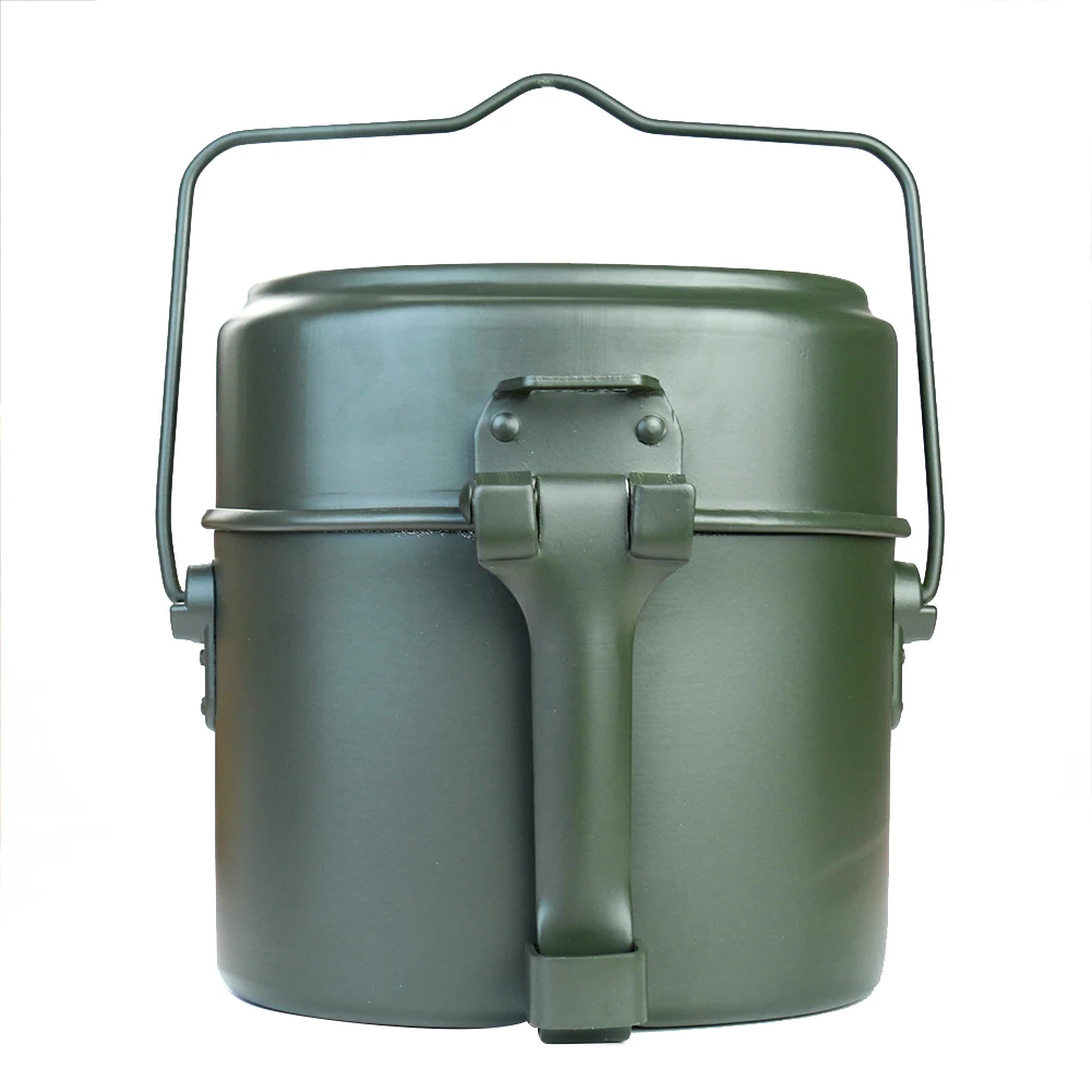 Camping Cooking Pot Set - 휴대용 합금 냄비와 그릇 도시락 세트
