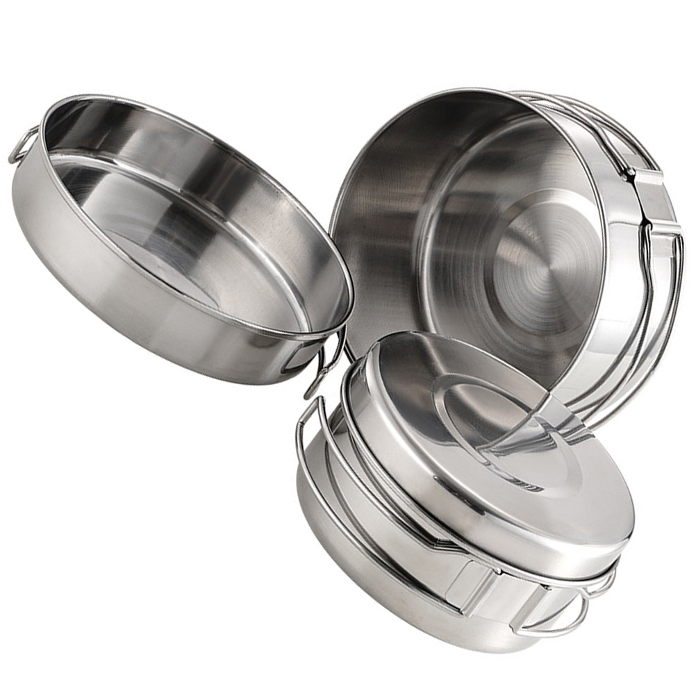 스테인리스 스틸 캠핑 조리기구 세트 1세트, 휴대용 경 - Camping Cooking Pot Set 리뷰 및 가격