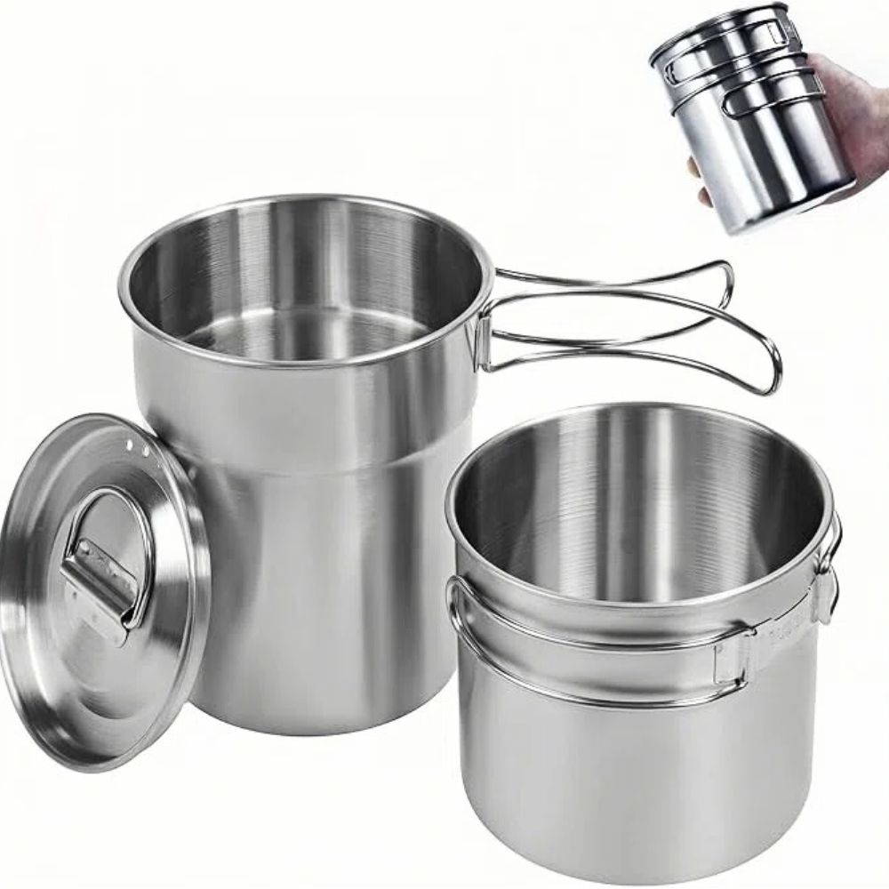 접이식 캠핑컵 머그컵 캠핑 냄비 조리기구 304 식품  - Camping Cooking Pot Set 리뷰 및 가격