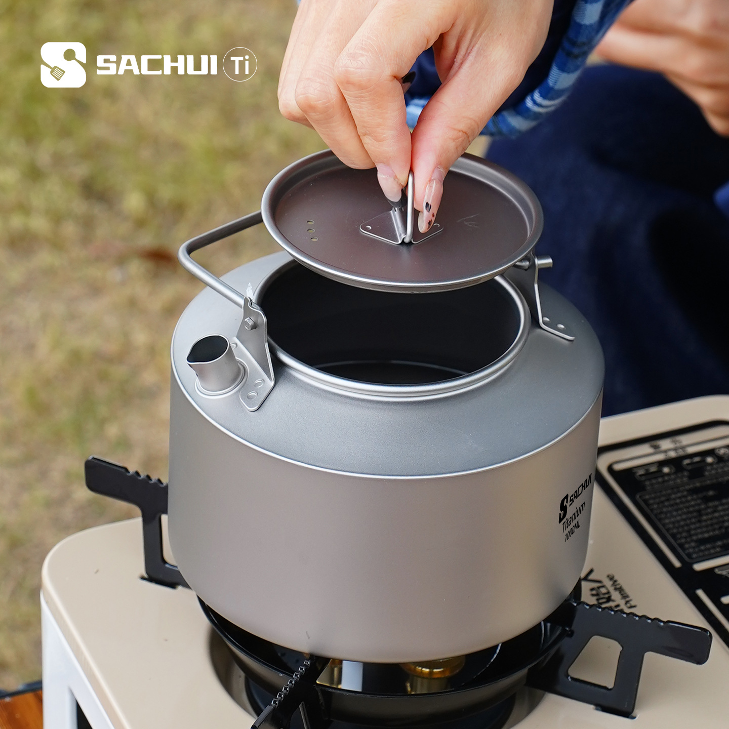 1000ML 순수 티타늄 주전자 야외 초경량 차/커피  - Camping Outdoor Cooking Set 리뷰 및 가격