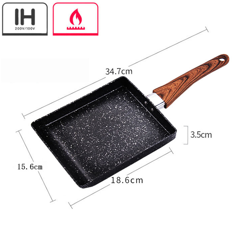 일본식 오믈렛 팬, 화상 방지 손잡이가 있는 계란말이  - Camping Cooking Without Gas 리뷰 및 가격