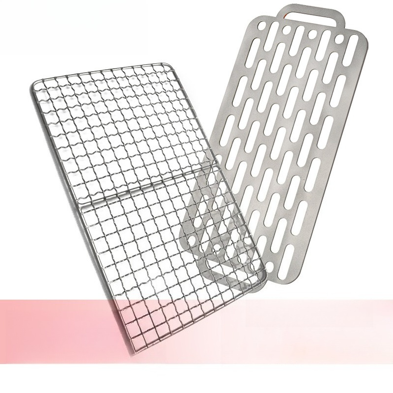 야외 바베큐 피크닉을위한 순수 티타늄 그릴 메쉬 물고기 - Camping Cooking Mesh 리뷰 및 가격