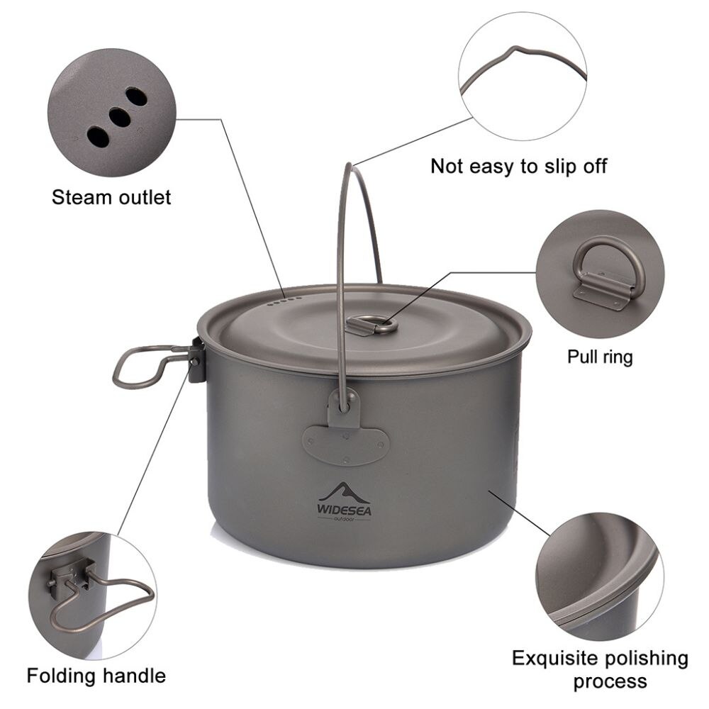 Widesea 캠핑 식기 티타늄 조리기구 세트, 관광  - Camping Cooking And Cutlery Set 리뷰 및 가격