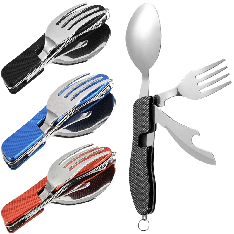 4 in1 접이식 캠핑 식기 세트 다기능 나이프 포크  - Camping Cooking And Cutlery Set 리뷰 및 가격