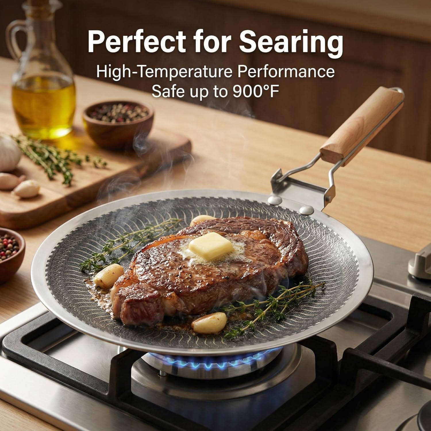 34/38cm 원형 스테인리스 스틸 그리들 팬 허니콤  - Camping Cooking Without Gas 리뷰 및 가격