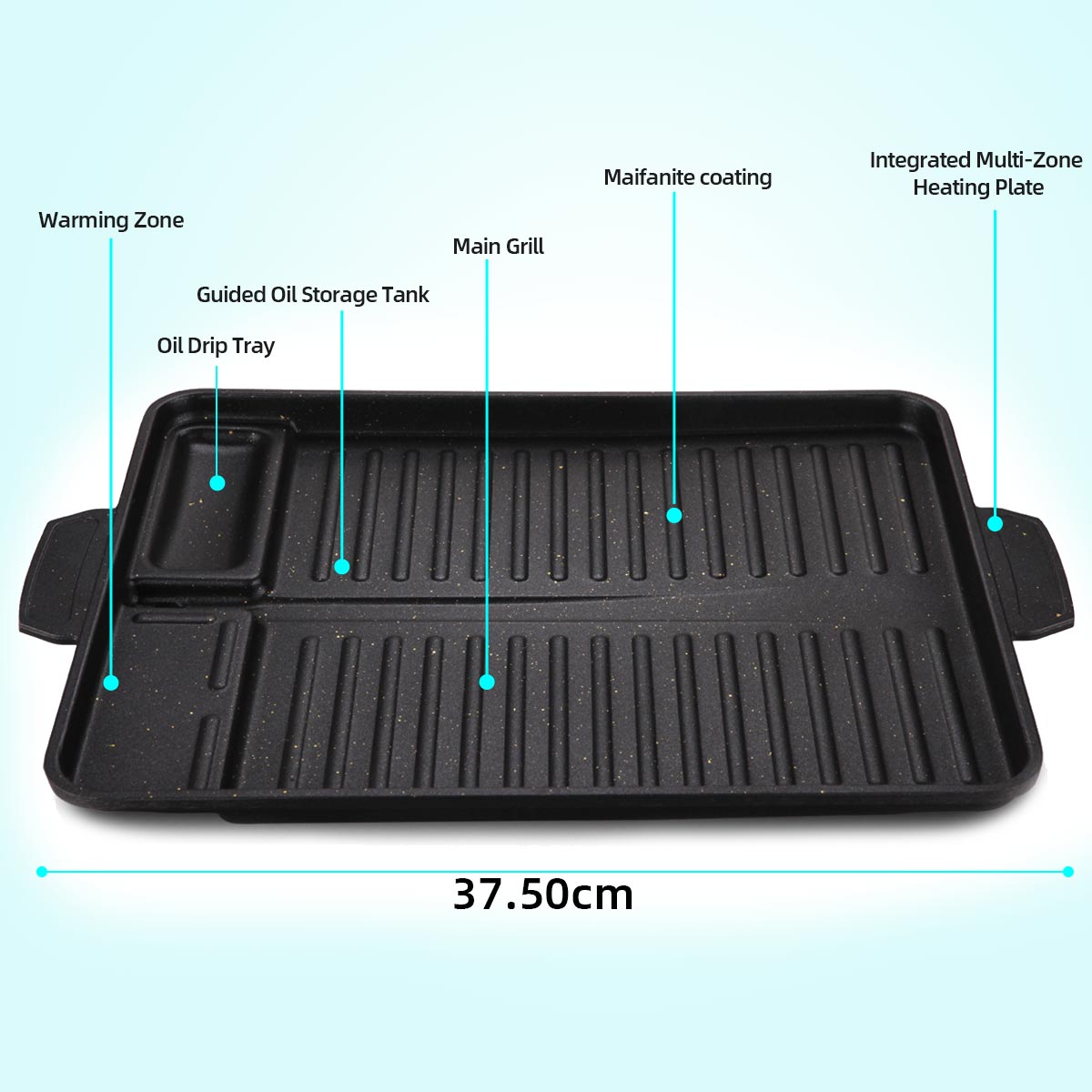 한국식 그릴 고기판 알루미늄 티타늄 코팅 바베큐 팬 캠 - Camping Cooking Range 리뷰 및 가격