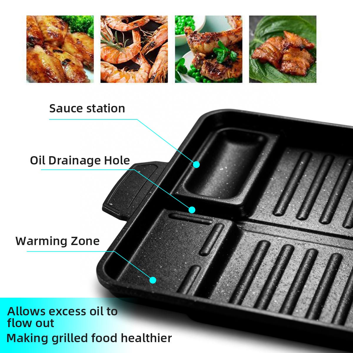 한국식 그릴 고기판 알루미늄 티타늄 코팅 바베큐 팬 캠 - Camping Cooking Range 리뷰 및 가격