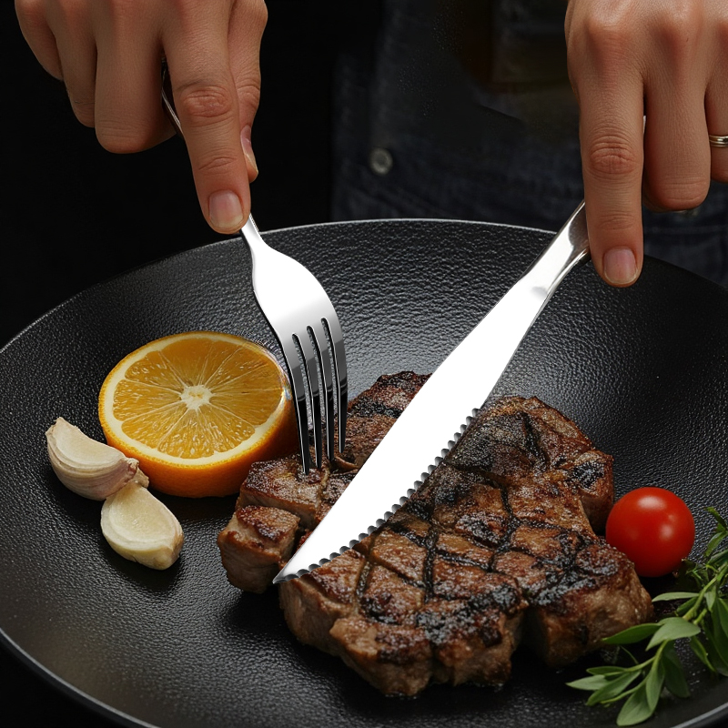 고급 스테인레스 스틸 여행용 식기 세트, 칼, 포크,  - Camping Cooking And Cutlery Set 리뷰 및 가격