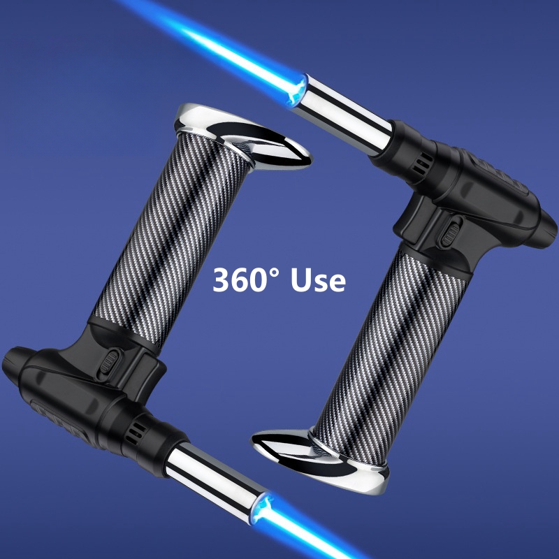 360 °   점화 부탄 가스 라이터 통합 푸른 불꽃  - Camping Cooking Torch 리뷰 및 가격