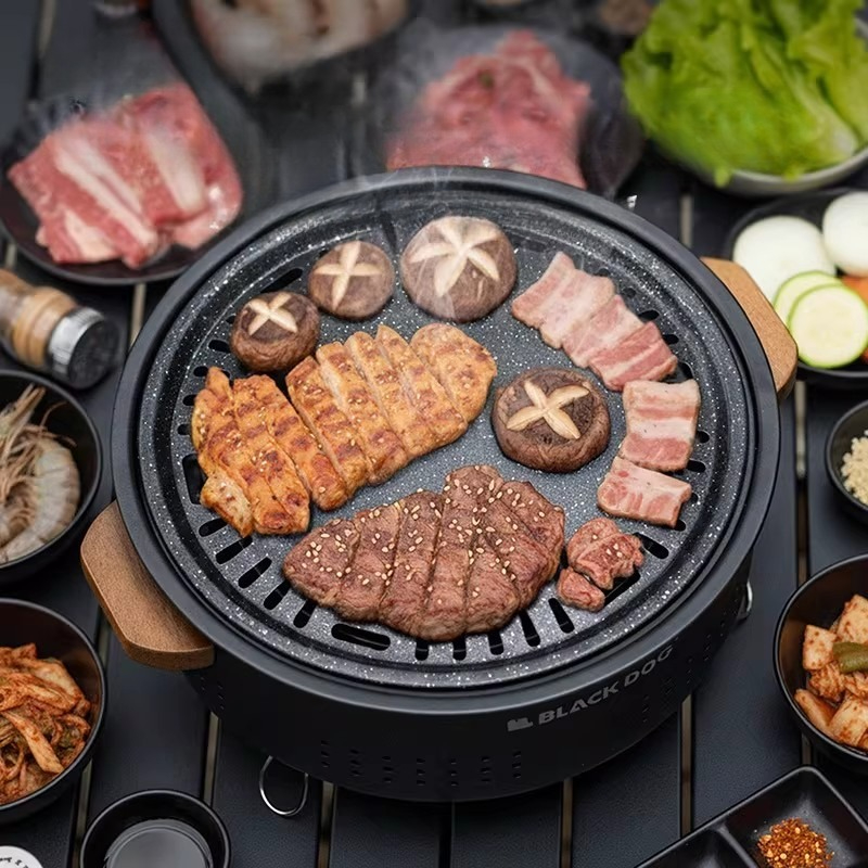 캠핑 장비 야외 바베큐 그릴 원형 테이블탑 바베큐 그릴 - Camping Cooking Range 리뷰 및 가격