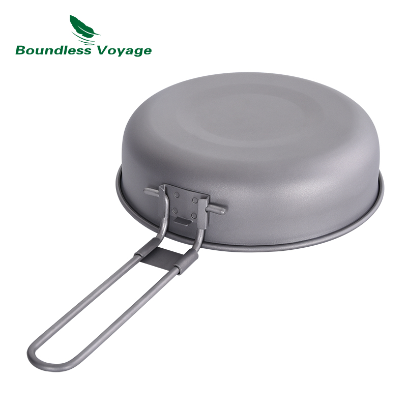 무한 항해 접이식 손잡이가있는 초경량 티타늄 프라이팬  - Camping Cooking Range 리뷰 및 가격