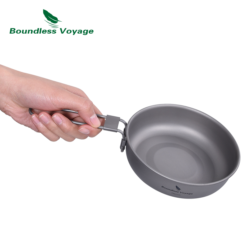 무한 항해 접이식 손잡이가있는 초경량 티타늄 프라이팬  - Camping Cooking Range 리뷰 및 가격