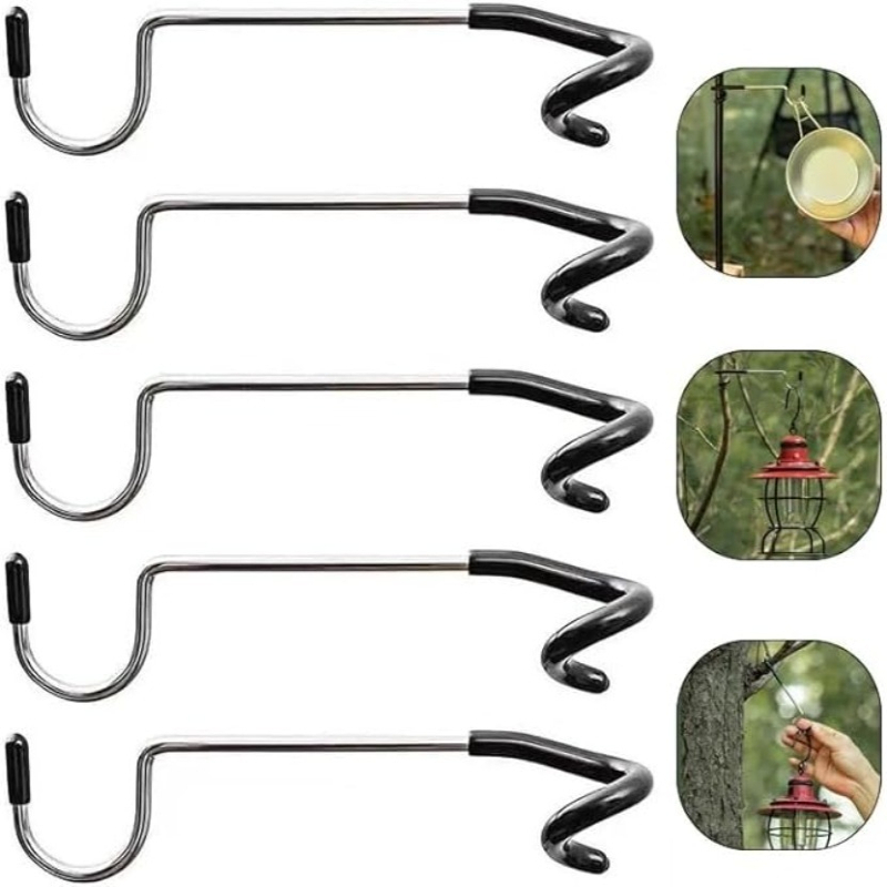 1-10PCS 캠핑 텐트 S 후크 스테인레스 스틸 미끄 - Camping Cooking Hanger 리뷰 및 가격