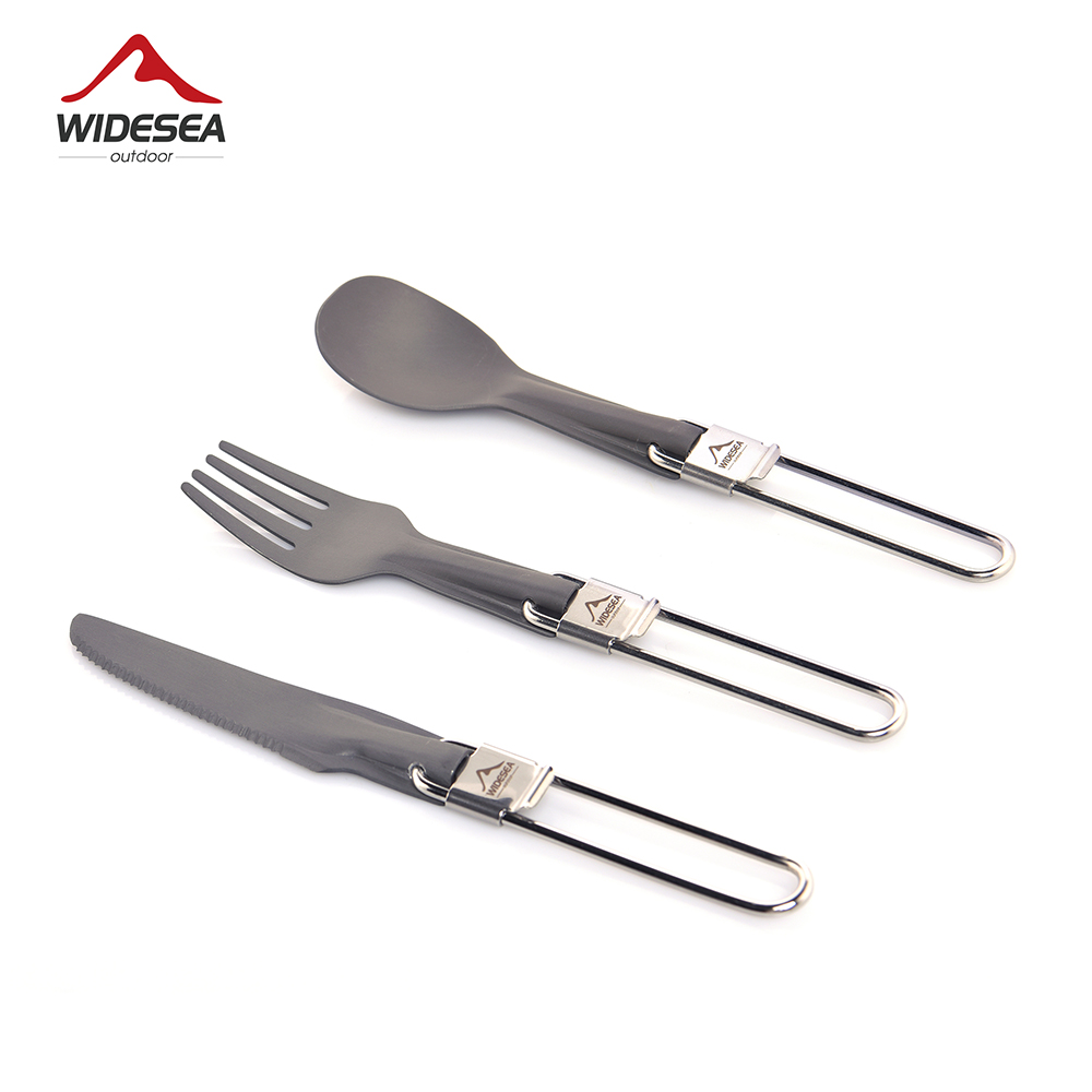 Widesea 캠핑 알루미늄 스푼 포크 나이프 식기 세 - Camping Cooking And Eating Set 리뷰 및 가격