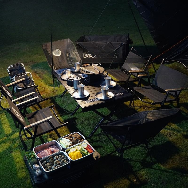 캠핑 세트 야외 텐트, 캐노피 캠핑 장비 풀세트 식기  - Camping Cooking Canopy 리뷰 및 가격