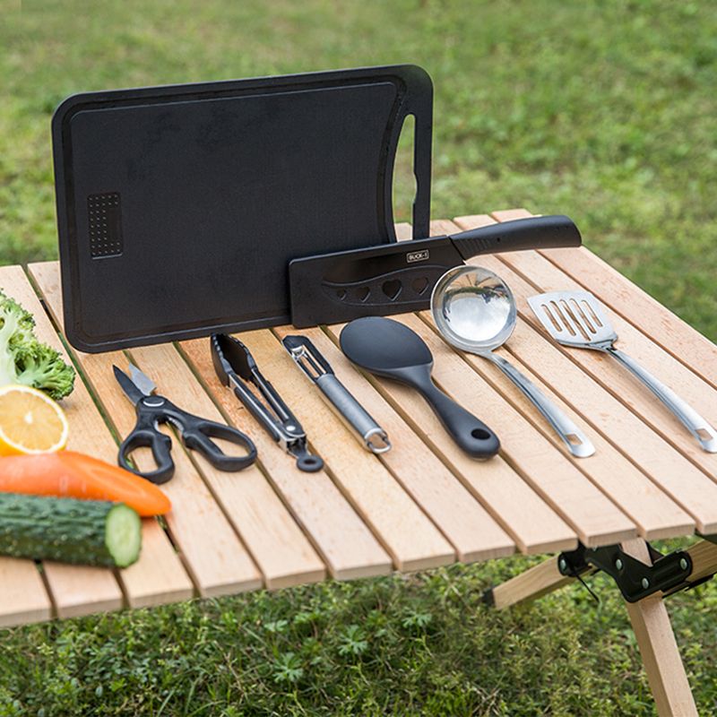 야외 캠핑 주방 용품 8피스 세트에는 두꺼운 조리기구  - Camping Cooking And Eating Set 리뷰 및 가격