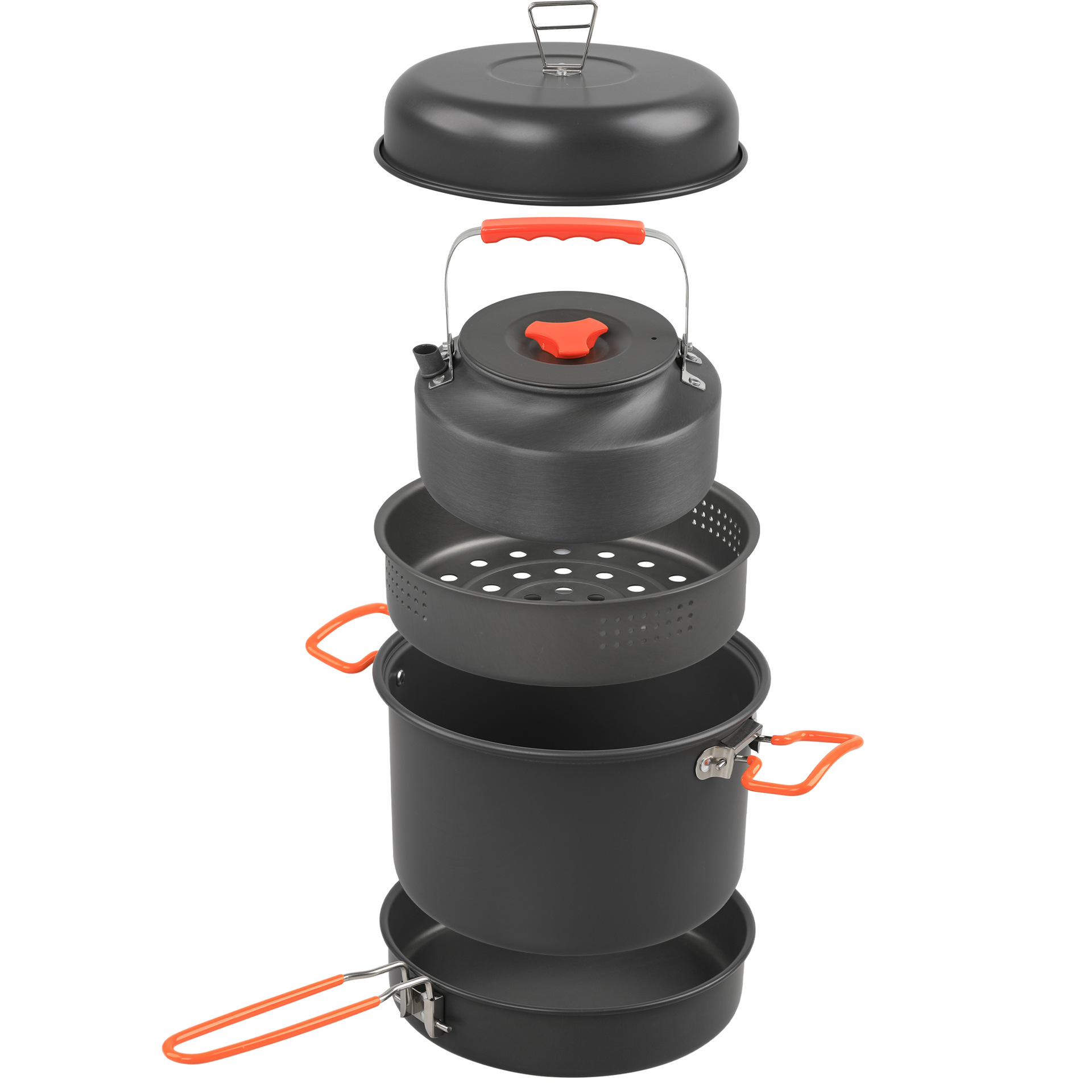 야외 조리기구 세트, 캠핑 요리 냄비 주전자, 스티머  - Camping Cooking Pot Set 리뷰 및 가격