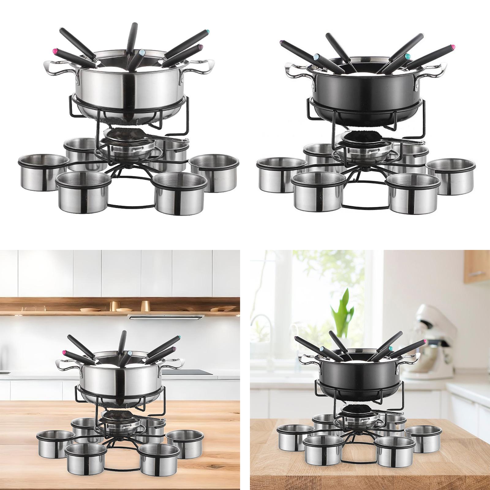 퐁듀 냄비 세트 요리 스토브 두꺼운 다기능 안정적인 멜 - Camping Cooking Pot Set 리뷰 및 가격