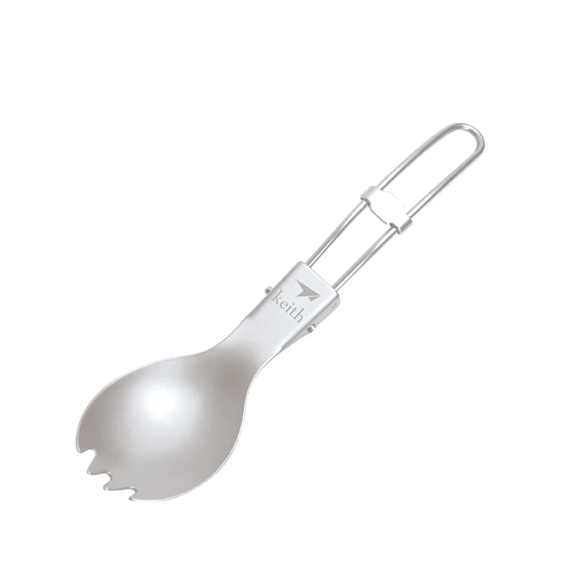 키이스 야외 티타늄 접이식 숟가락 스포크 나이프 포크  - Camping Cooking And Cutlery Set 리뷰 및 가격