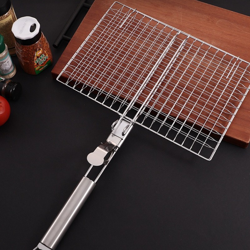 1세트 바베큐 그릴망 BBQ 메쉬 핸들 탈착식 스테인리 - Camping Cooking Mesh 리뷰 및 가격