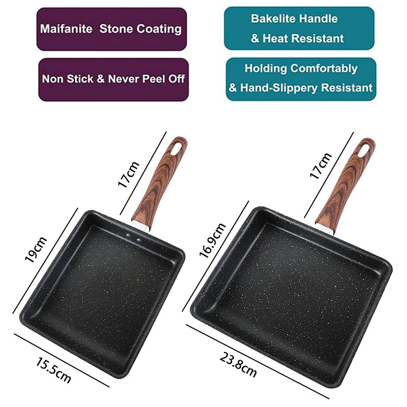 일본식 오믈렛 팬 논스틱 타마고야키 계란 팬 주철 사각 - Camping Cooking Without Gas 리뷰 및 가격