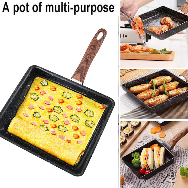 일본식 오믈렛 팬 논스틱 타마고야키 계란 팬 주철 사각 - Camping Cooking Without Gas 리뷰 및 가격