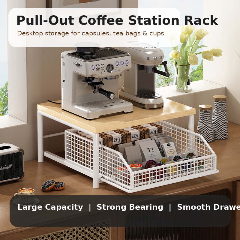 커피머신 수납 선반 서랍형 정리대 철제 원목 상판 주방 - Pocket Coffee Maker 리뷰 및 가격