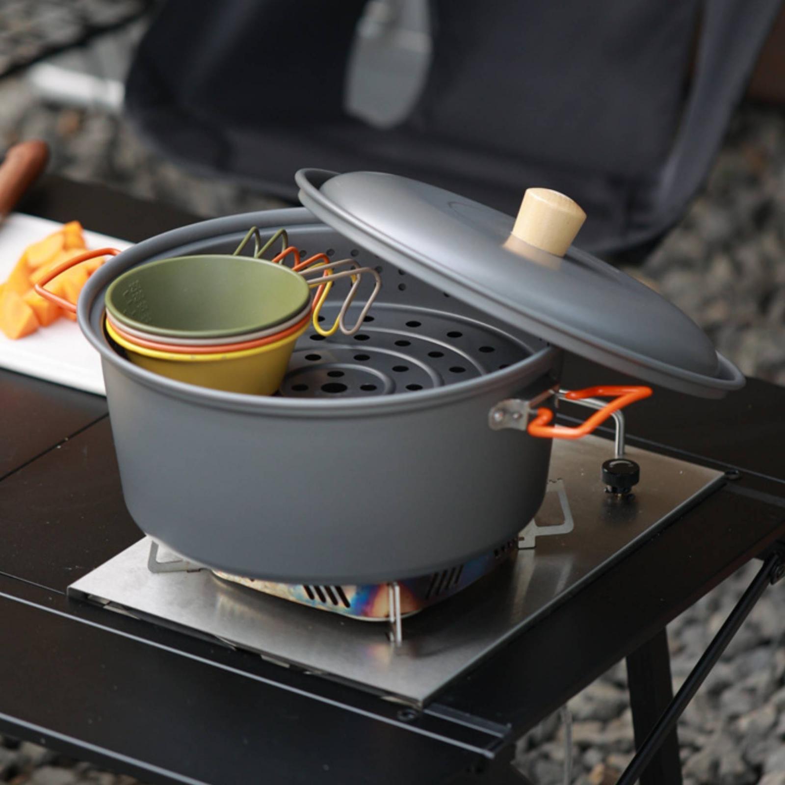 야외 조리용기 대용량 알루미늄 합금 캠핑 스팀 냄비 휴 - Camping Cooking Vessel 리뷰 및 가격
