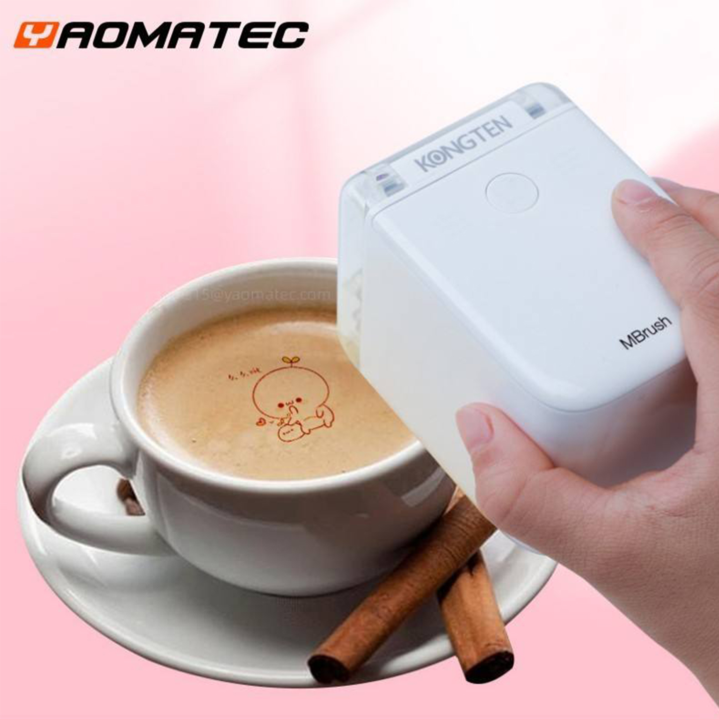 Mbrush PrintMini 휴대용 컬러 프린터 푸드 - Pocket Coffee Maker 리뷰 및 가격