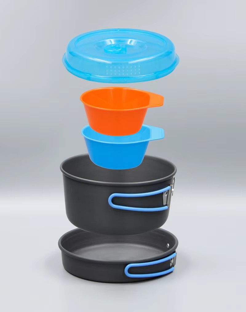 캠핑 조리기구 배낭 냄비 팬 그릇 키트 야외 냄비 요리 - Camping Cooking Pot Set 리뷰 및 가격