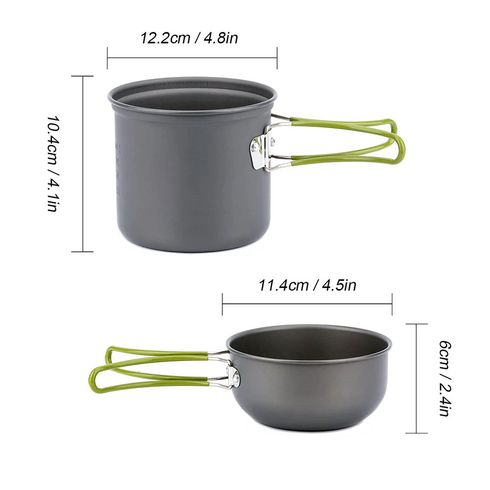 스토브가있는 캠핑 조리기구 키트 야외 요리 세트 야외  - Camping Cooking Pot Set 리뷰 및 가격